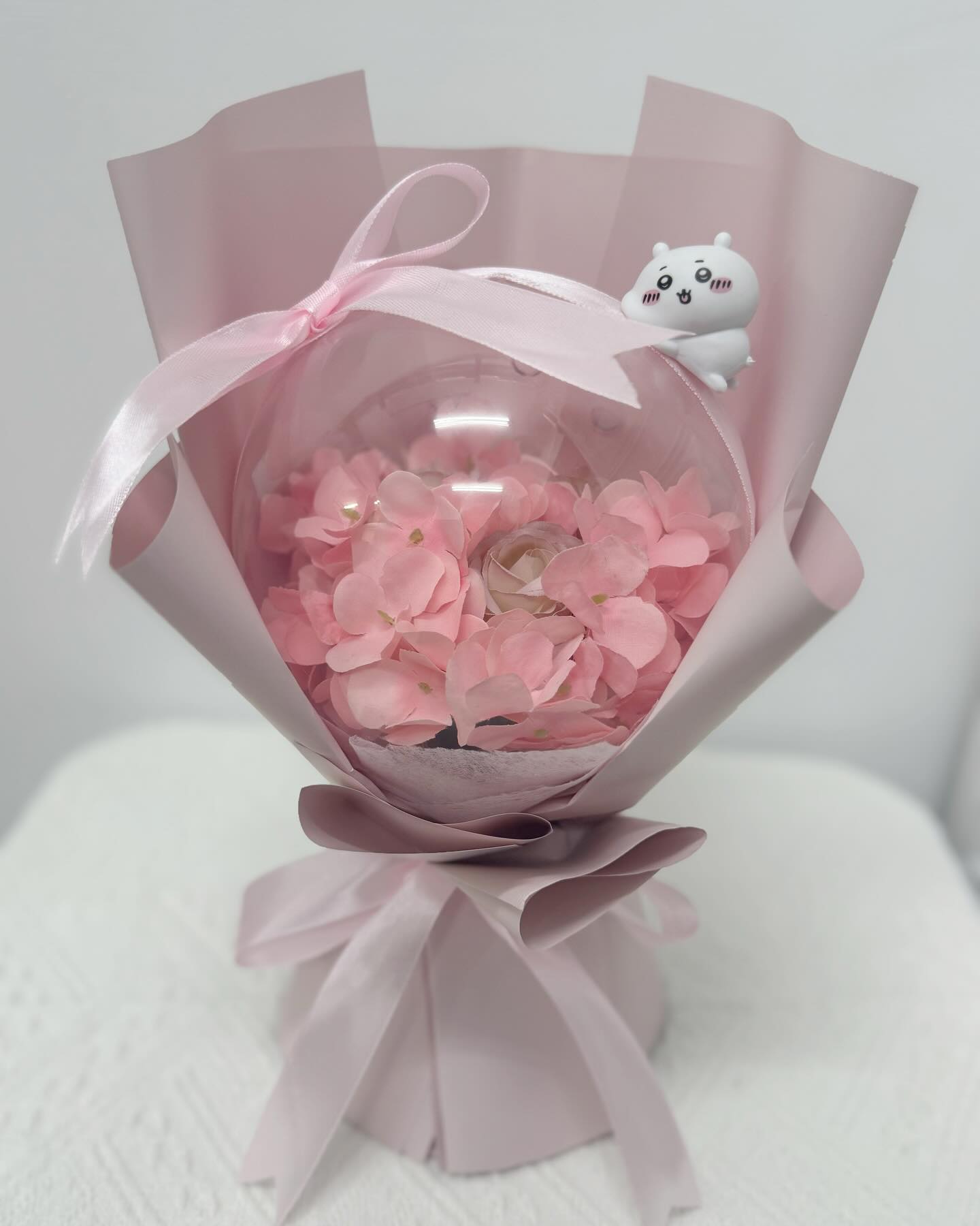 🩷Chiikawa玫瑰繡球亞克力波波花🩷